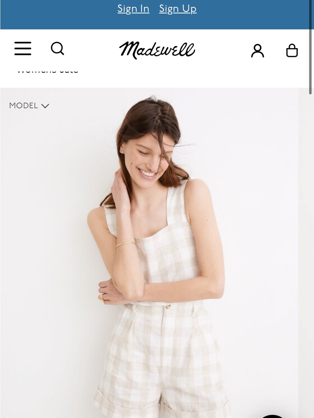 Madewell Gigham set